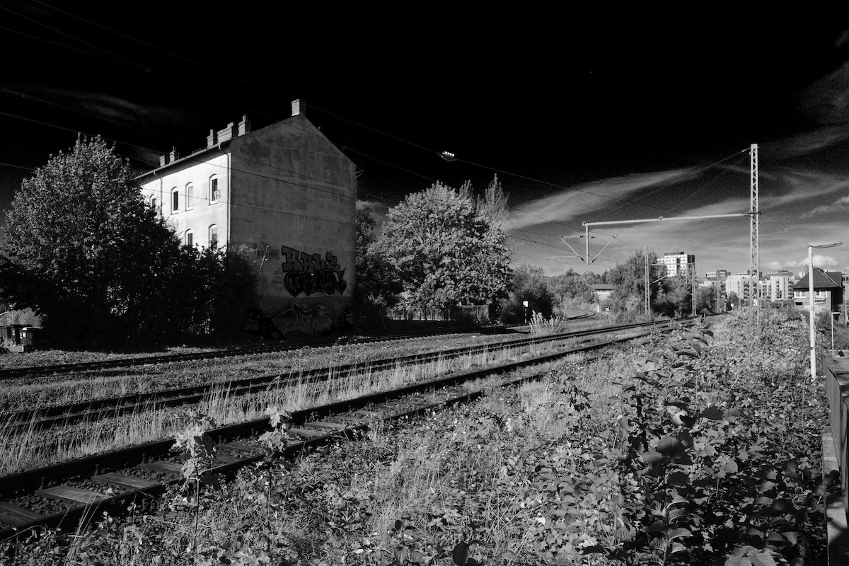 Railway tracks towards the main station